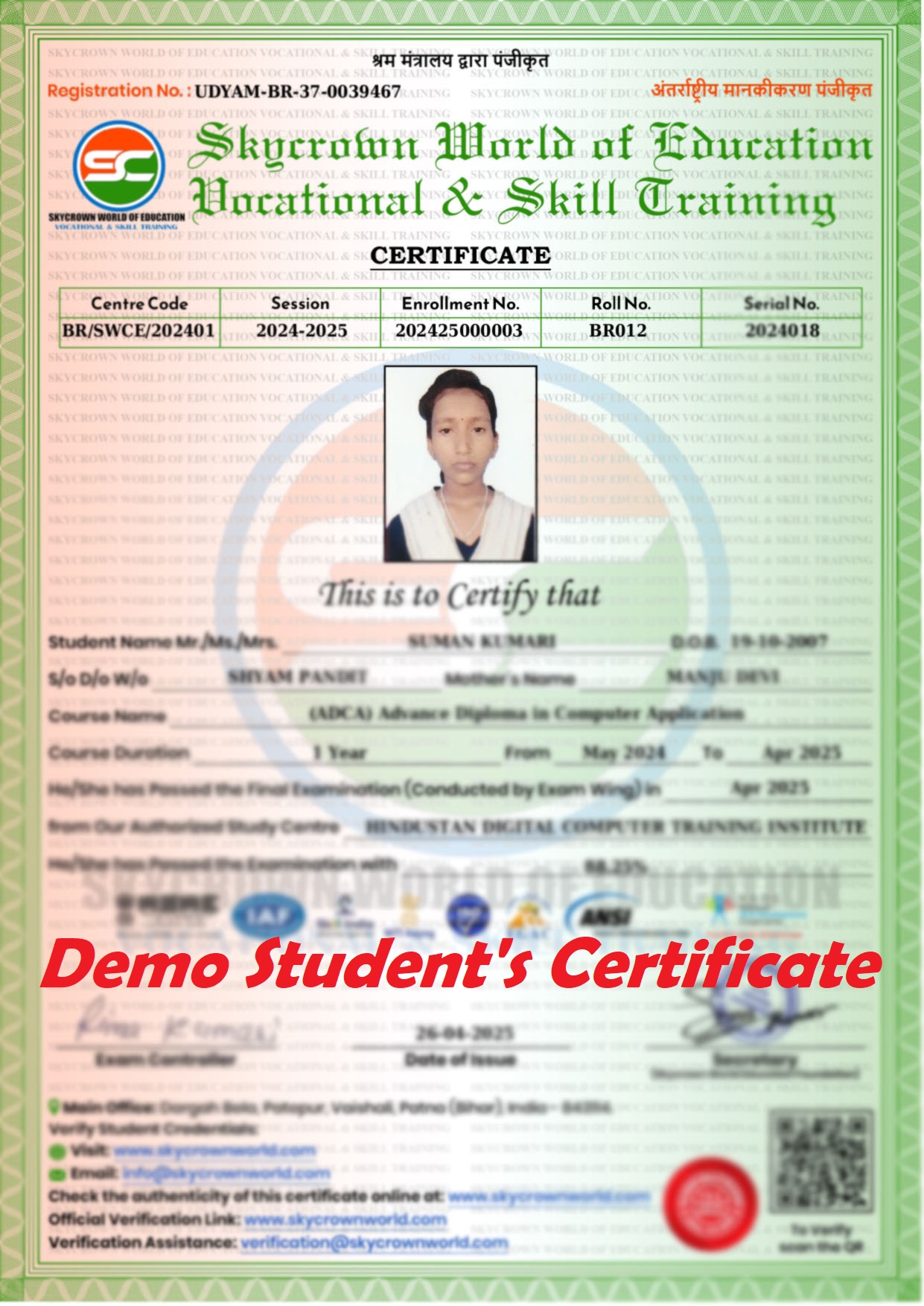 certificate